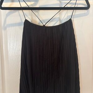 Target Black Dress with Pleated Detail